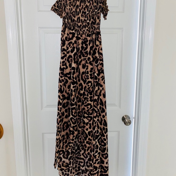 Leopard High/Low Maxi Dress - Picture 4 of 6